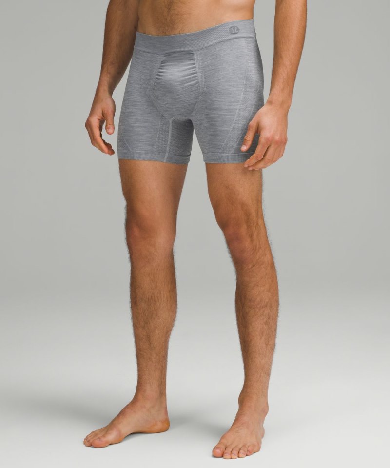 Lululemon Rapid Vent Tech Boxer 5" Heathered Rhino Grey Online Outlet Sale