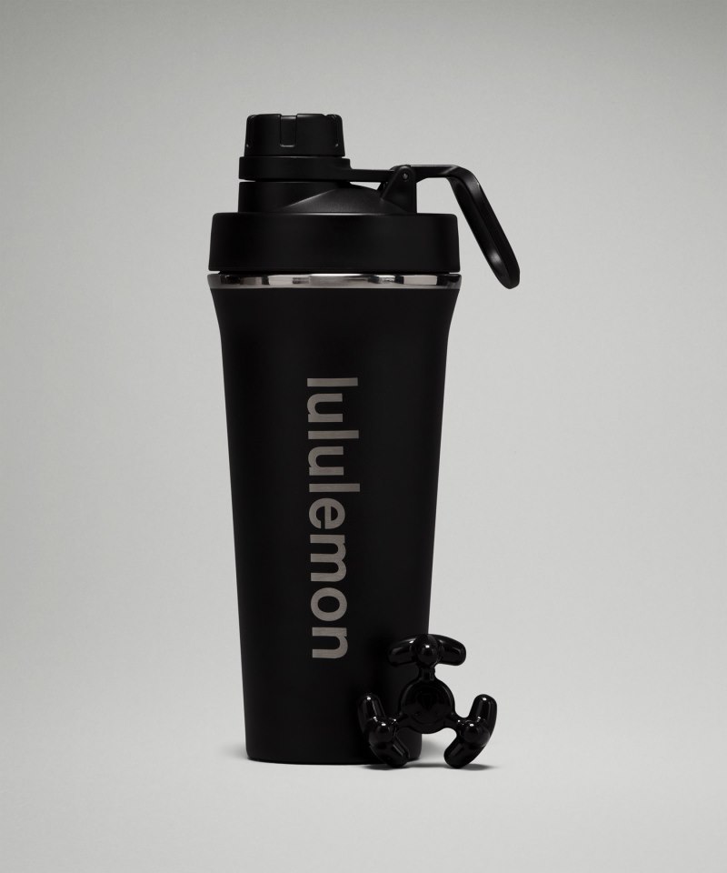 Lululemon Back to Life Shaker Bottle 24oz Black Online Outlet Sale