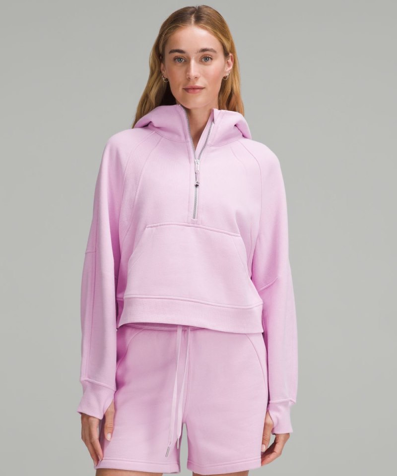 Lululemon Scuba Oversized Half-Zip Hoodie Vitapink Online Outlet Sale