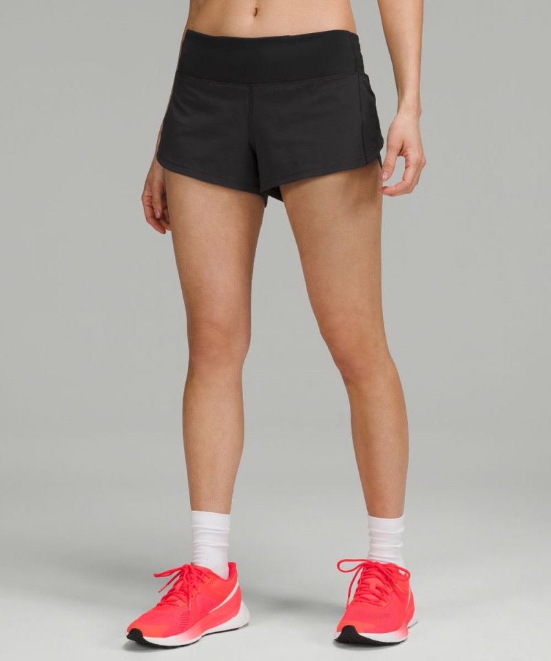 Lululemon Speed Up Low-Rise Lined Short 2.5" Black Online Outlet Sale