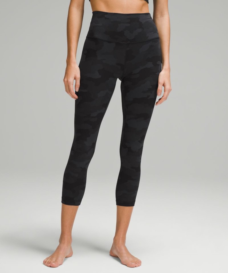 Lululemon lululemon Align™ High-Rise Crop 23" Heritage 365 Camo Deep Coal Multi Online Outlet Sale