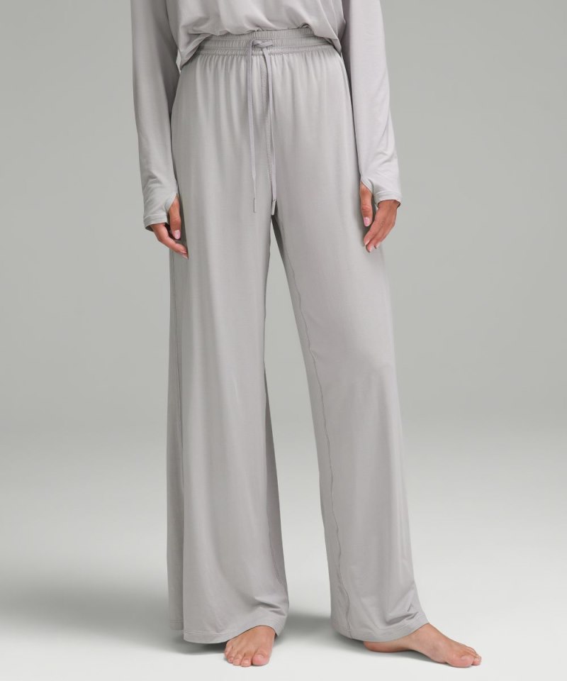 Lululemon Modal High-Rise Wide-Leg Lounge Pant Silver Drop Online Outlet Sale