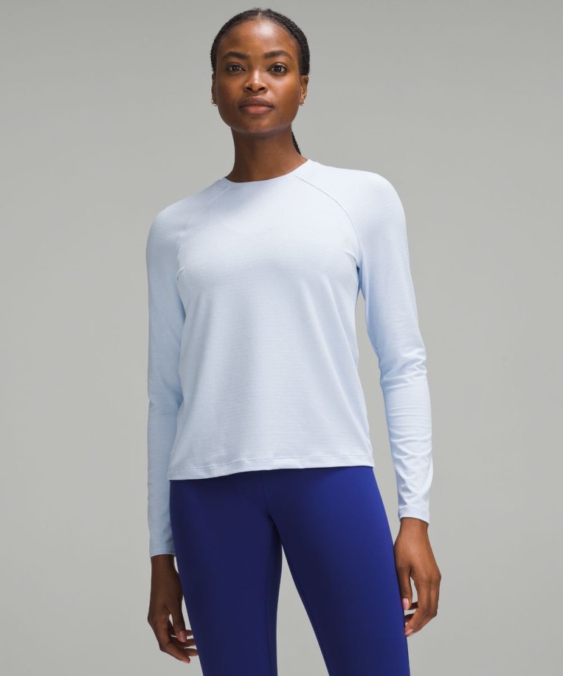 Lululemon License to Train Classic-Fit Long-Sleeve Shirt Heathered Windmill Online Outlet Sale