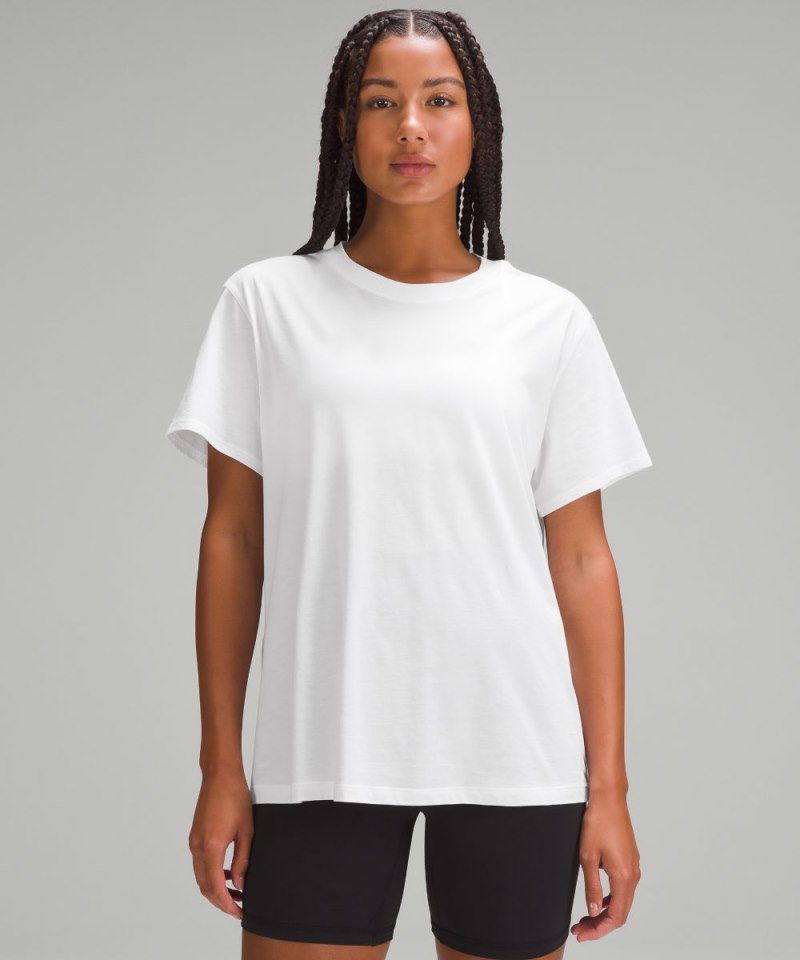 Lululemon All Yours Cotton T-Shirt White Online Outlet Sale