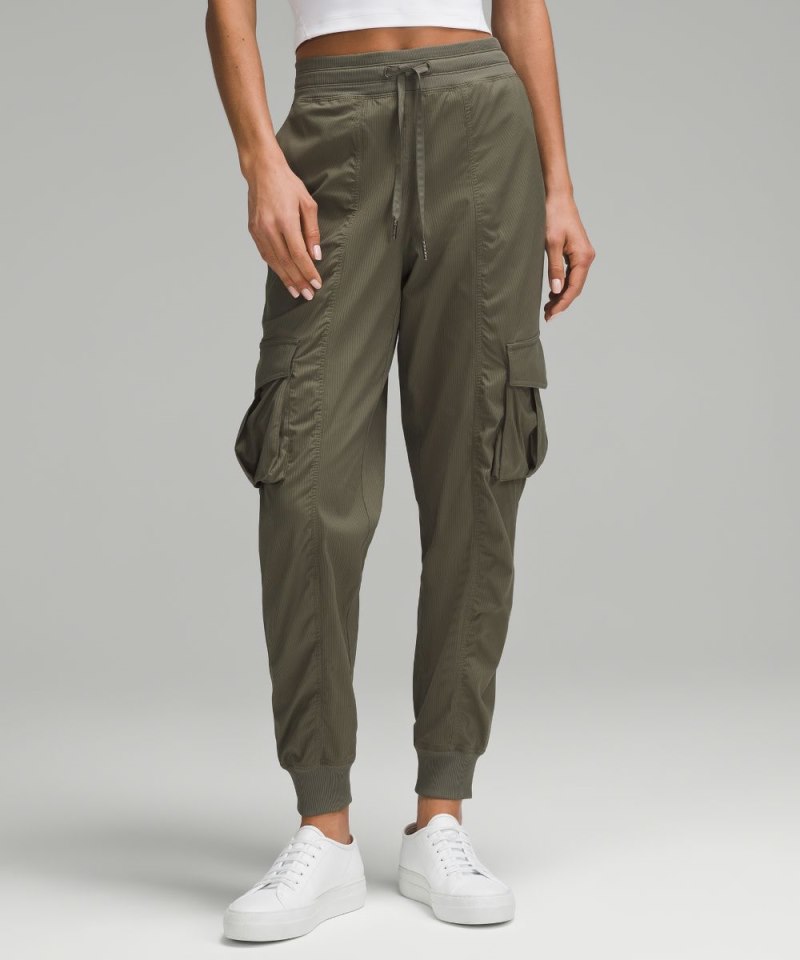 Lululemon Dance Studio Relaxed-Fit Mid-Rise Cargo Jogger Army Green Online Outlet Sale