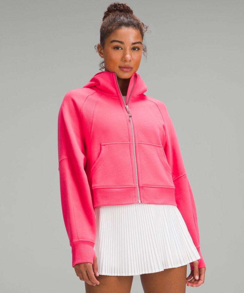 Lululemon Scuba Oversized Full-Zip Hoodie Glaze Pink Online Outlet Sale