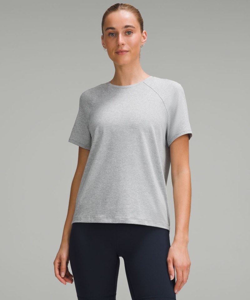 Lululemon License to Train Classic-Fit T-Shirt Heathered Rhino Grey Online Outlet Sale