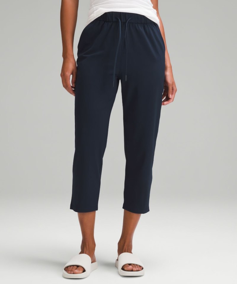 Lululemon Stretch High-Rise Cropped Pant 23" True Navy Online Outlet Sale