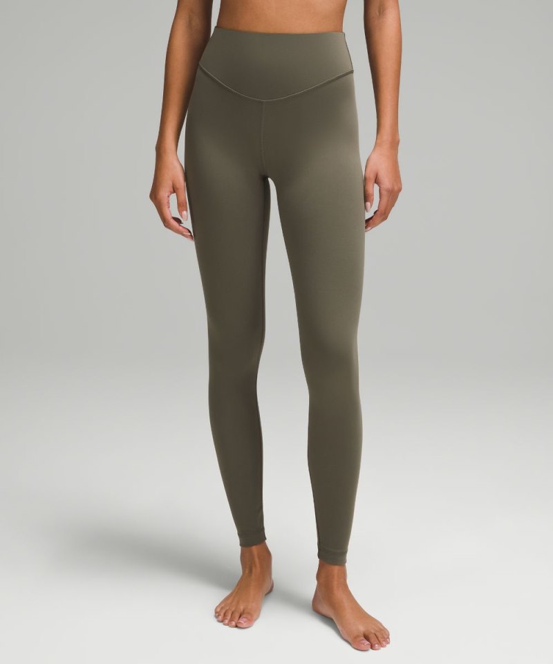 Lululemon Wunder Under SmoothCover High-Rise Tight 28" Army Green Online Outlet Sale