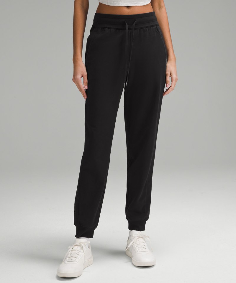 Lululemon Scuba High-Rise French Terry Jogger Black Online Outlet Sale