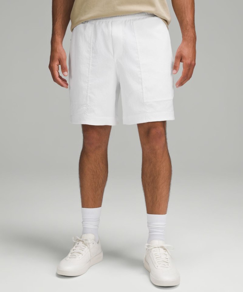 Lululemon Relaxed-Fit Pull-On Short 7" *Light Woven White Online Outlet Sale