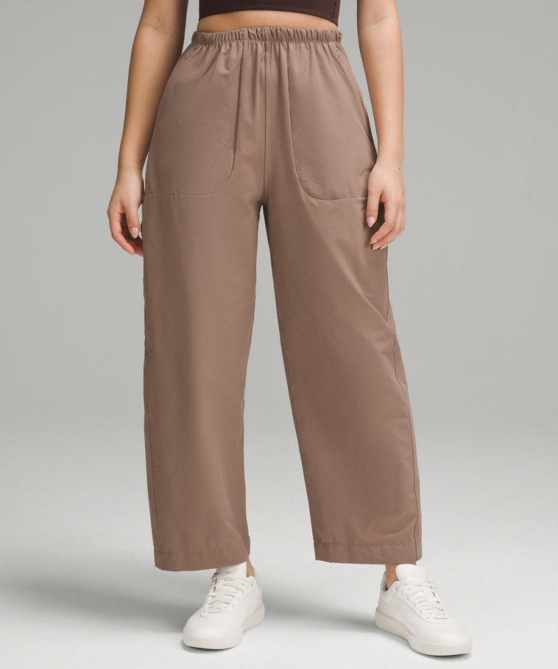 Lululemon Lightweight Mid-Rise Barrel-Leg Cropped Pant Taupetastic Online Outlet Sale