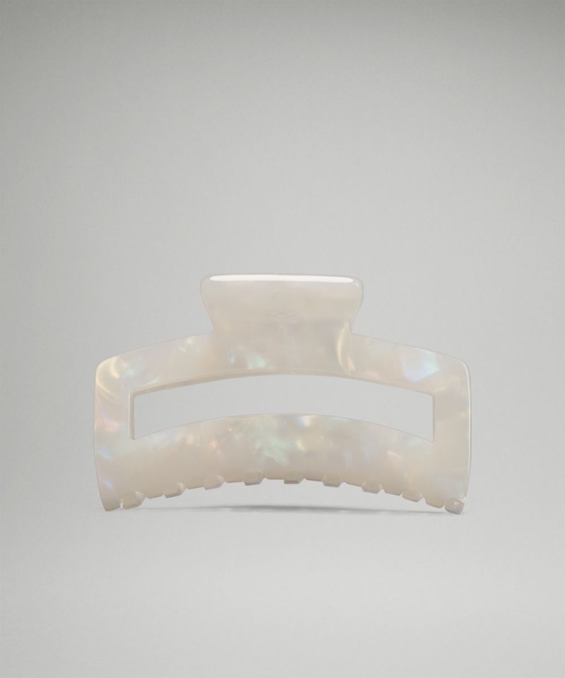 Lululemon Large Claw Hair Clip White Opal / Silverstone Online Outlet Sale