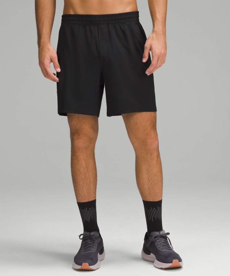 Lululemon Pace Breaker Linerless Short 7" Black Online Outlet Sale