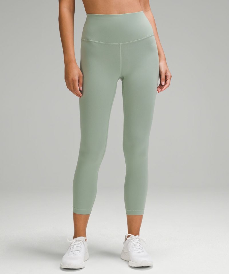 Lululemon Wunder Train High-Rise Crop 23" Palm Court Online Outlet Sale