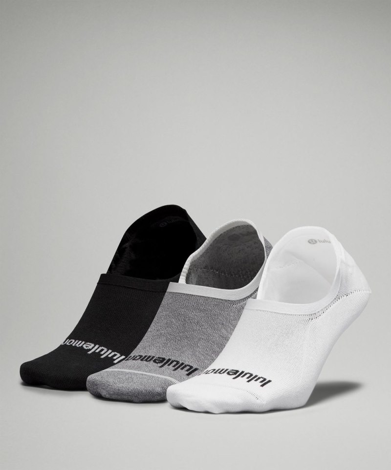 Lululemon Men's Daily Stride Comfort No-Show Socks *3 Pack White / Heather Grey / Black Online Outlet Sale