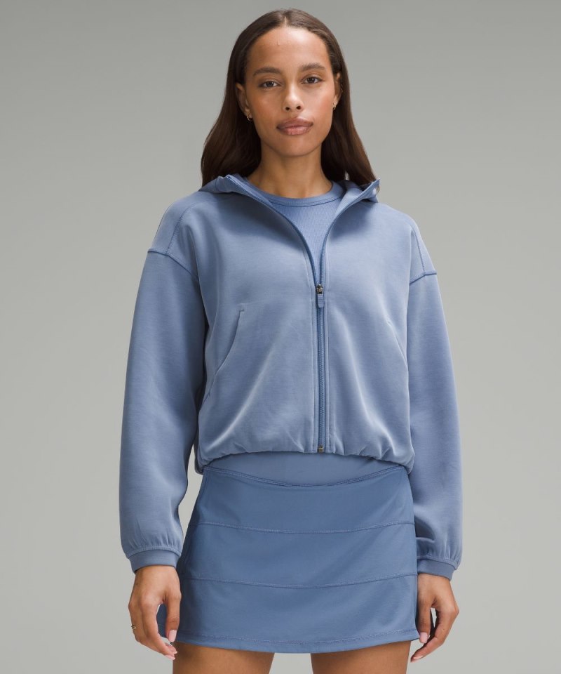 Lululemon Softstreme Full-Zip Hoodie Oasis Blue Online Outlet Sale