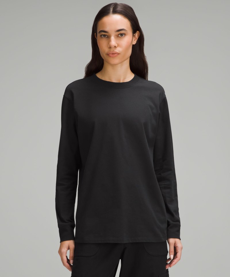 Lululemon All Yours Heavyweight Long-Sleeve Shirt Black Online Outlet Sale