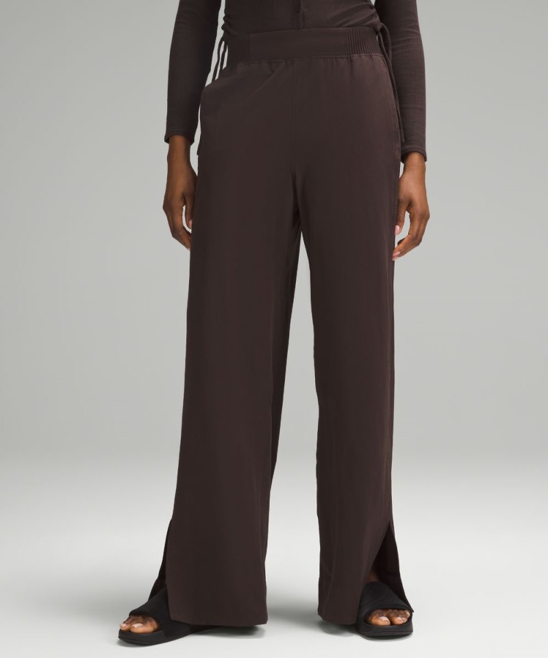 Lululemon Stretch Woven Wide-Leg High-Rise Pant Espresso (not available) Online Outlet Sale