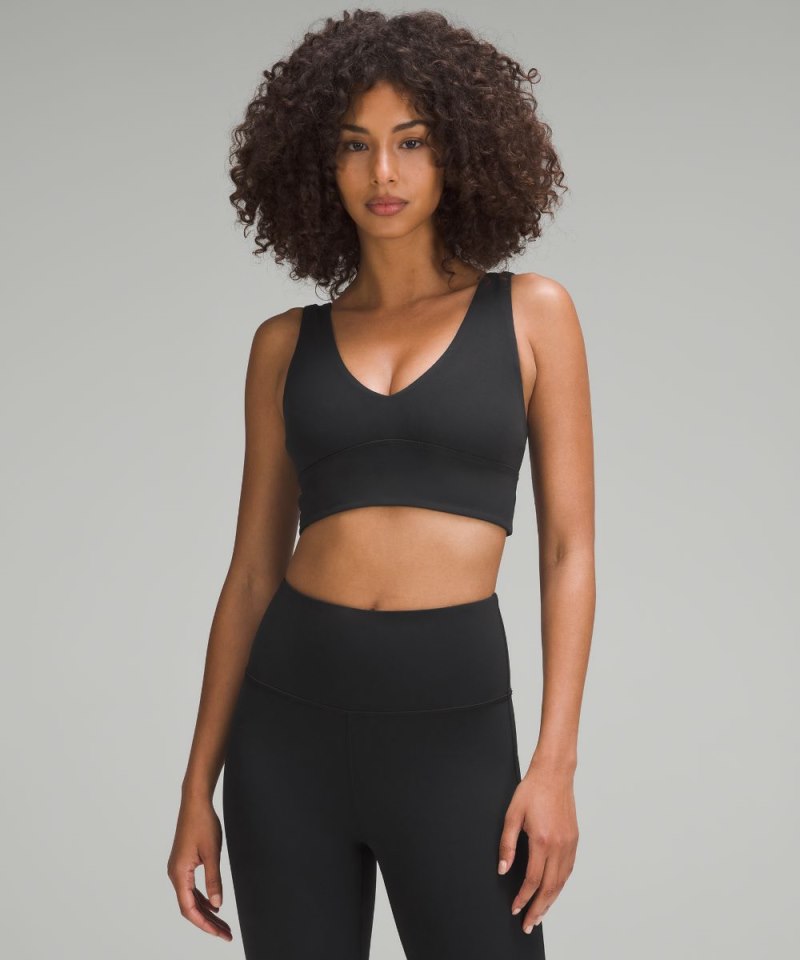 Lululemon lululemon Align™ V-Neck Bra *Light Support, C / D Cup Black Online Outlet Sale