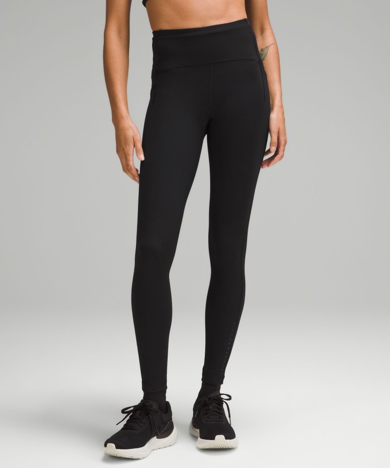 Lululemon Swift Speed High-Rise Tight 28" *Brushed Luxtreme Black Online Outlet Sale