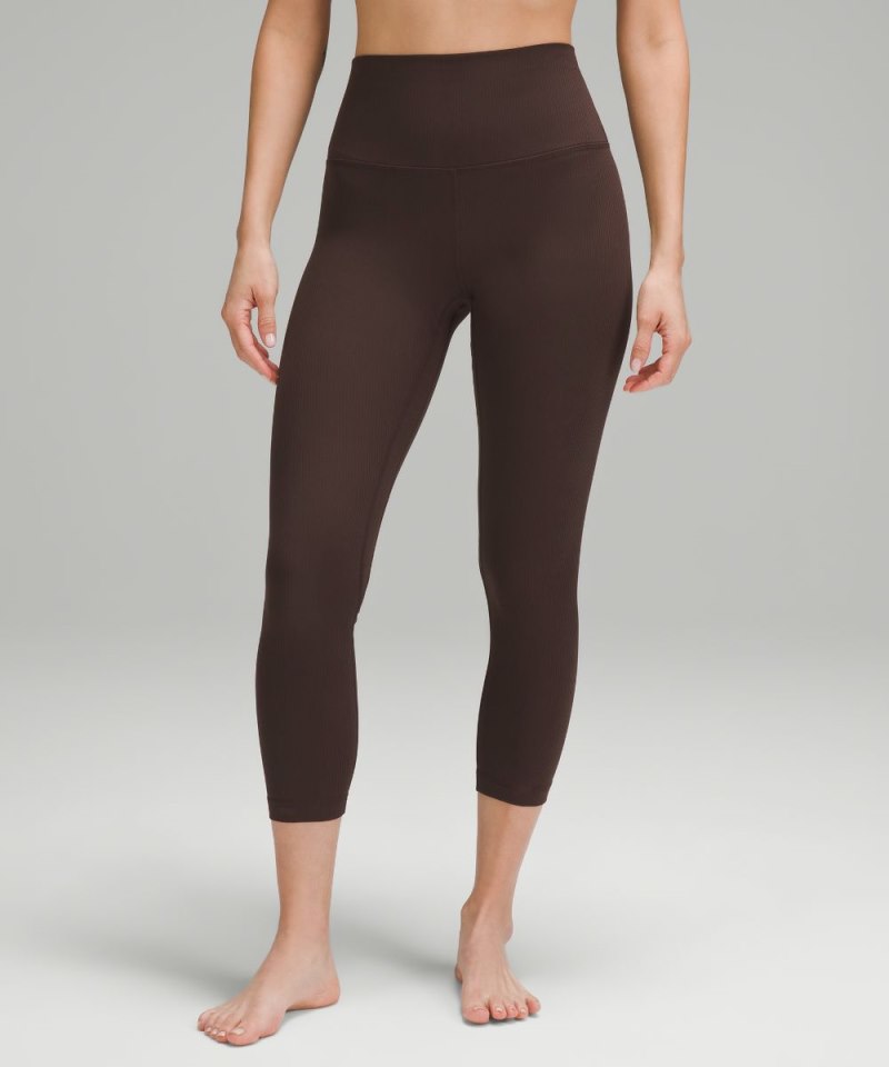 Lululemon lululemon Align™ High-Rise Ribbed Crop 23" Espresso (not available) Online Outlet Sale