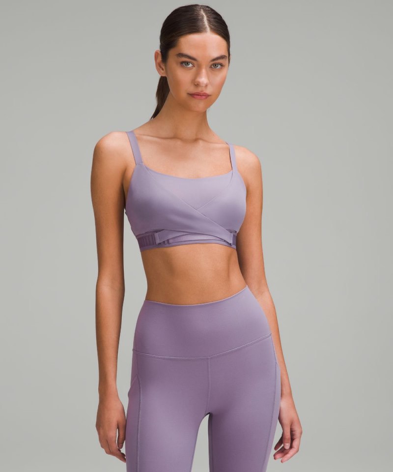 Lululemon Super-Soft Adjustable Recovery Bra *Light Support, B-D Cups Purple Ash Online Outlet Sale