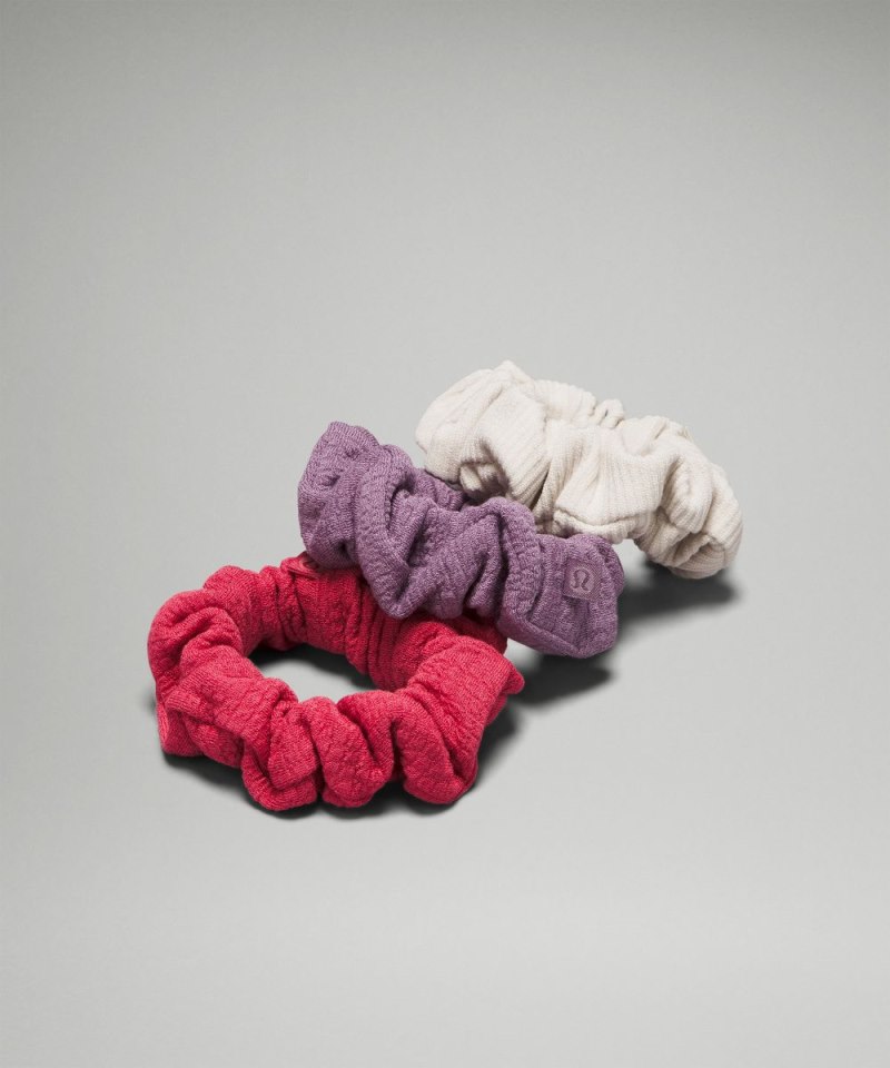 Lululemon Uplifting Scrunchies Textured *3 Pack #N / A Online Outlet Sale