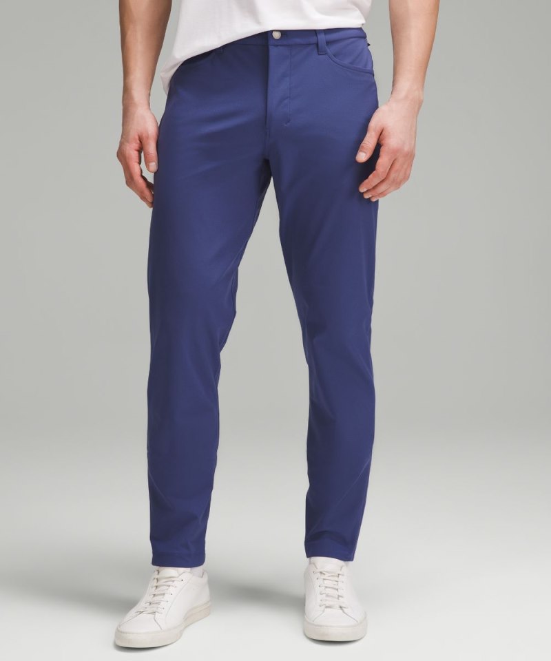 Lululemon ABC Slim-Fit 5 Pocket Pant 32"L *Warpstreme Gatsby Blue Online Outlet Sale