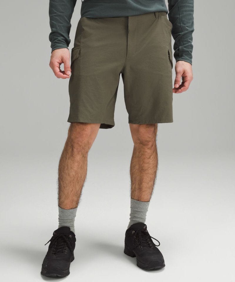 Lululemon Classic-Fit Hiking Cargo Short 9" Army Green Online Outlet Sale