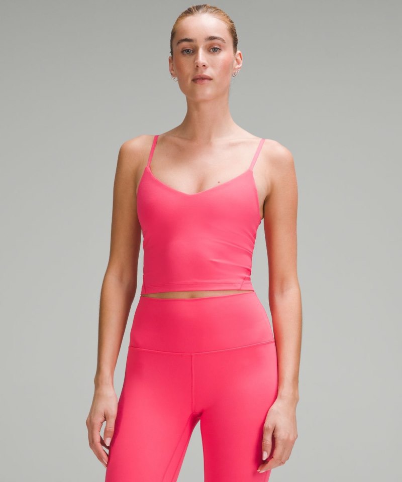 Lululemon lululemon Align™ Cropped Cami Tank Top *A / B Cup Glaze Pink Online Outlet Sale