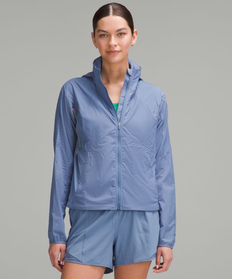 Lululemon Classic-Fit Ventilated Running Jacket Oasis Blue Online Outlet Sale