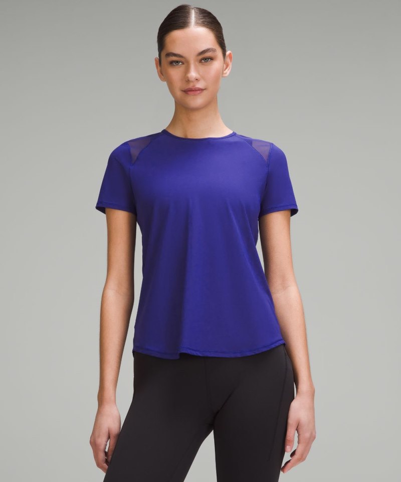 Lululemon Sculpt Short-Sleeve Shirt Larkspur Online Outlet Sale