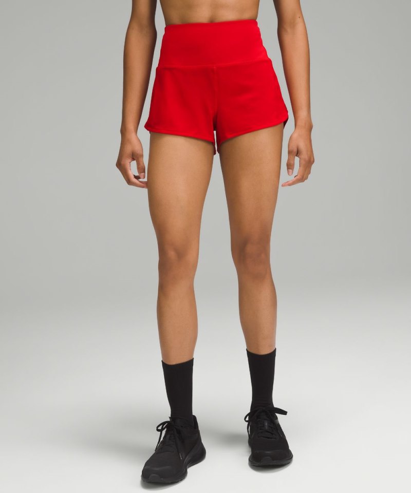 Lululemon Speed Up High-Rise Lined Short 2.5" Dark Red Online Outlet Sale