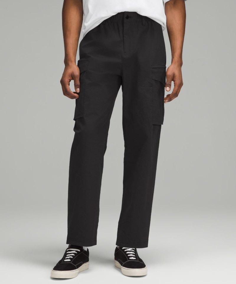 Lululemon Stretch Cotton VersaTwill Relaxed-Fit Cargo Pant Black Online Outlet Sale