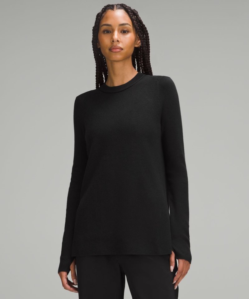 Lululemon Take It All In Cotton-Blend Sweater Black Online Outlet Sale