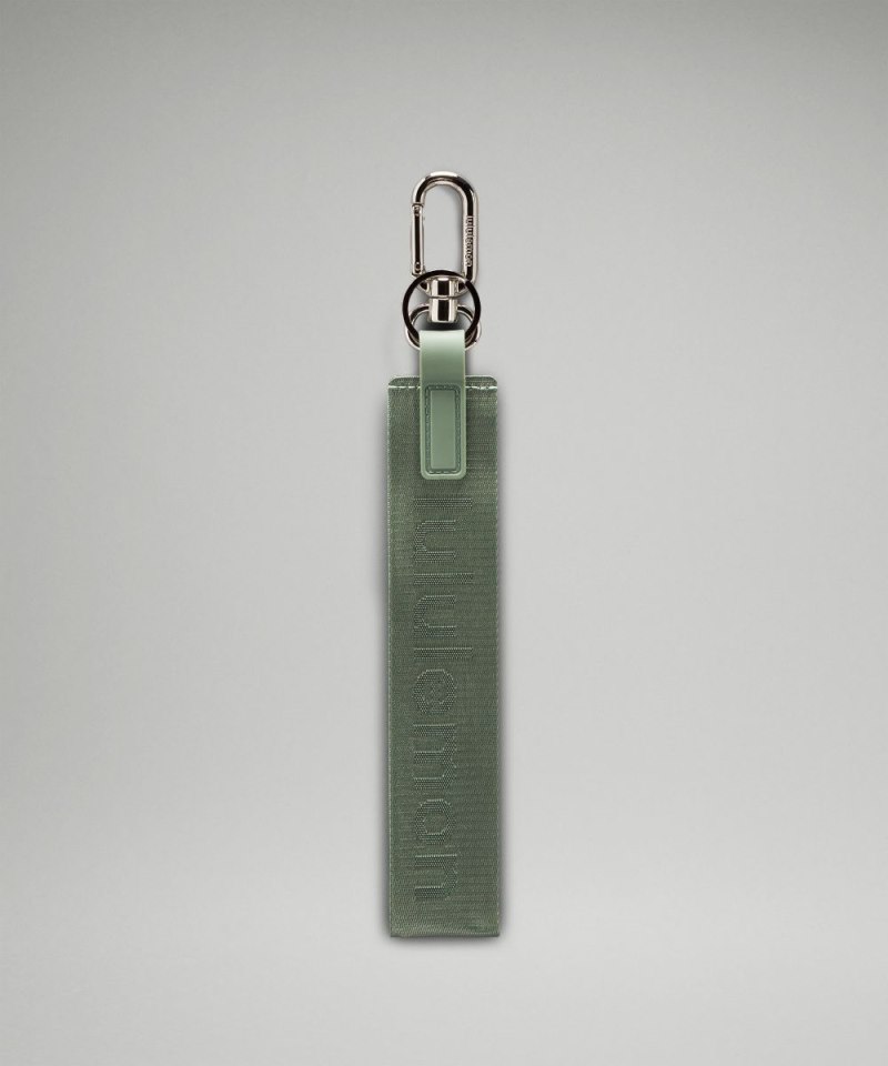 Lululemon Never Lost Keychain Grey Eucalyptus / Legacy Green Online Outlet Sale