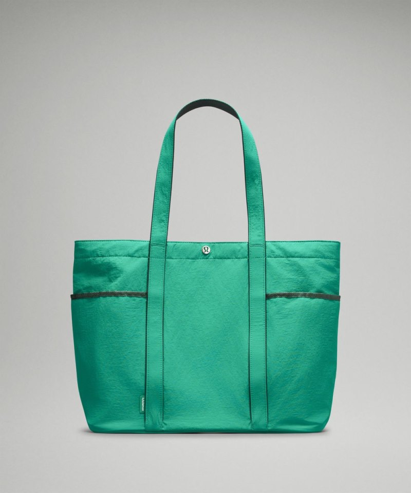 Lululemon Daily Multi-Pocket Tote Bag 20L Cascadia Green / Legacy Green Online Outlet Sale