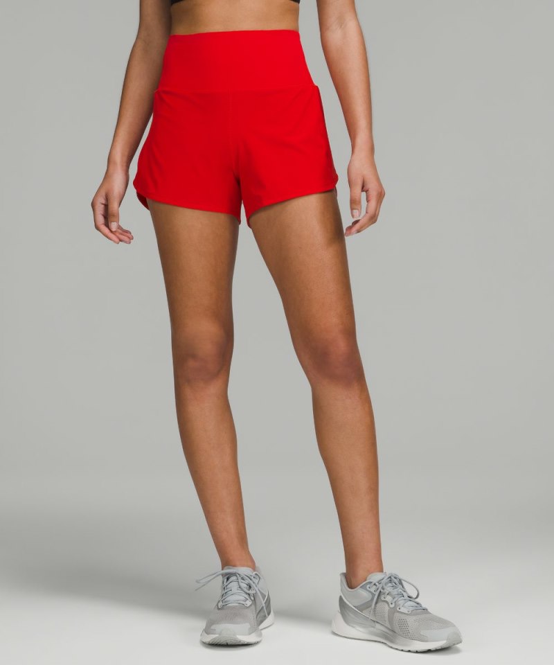 Lululemon Speed Up High-Rise Lined Short 4" Dark Red Online Outlet Sale