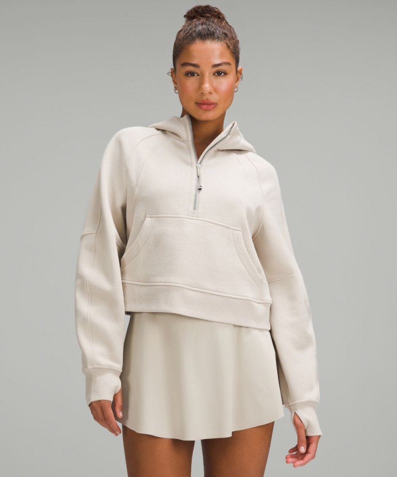 Lululemon Scuba Oversized Half-Zip Hoodie Mojave Tan Online Outlet Sale