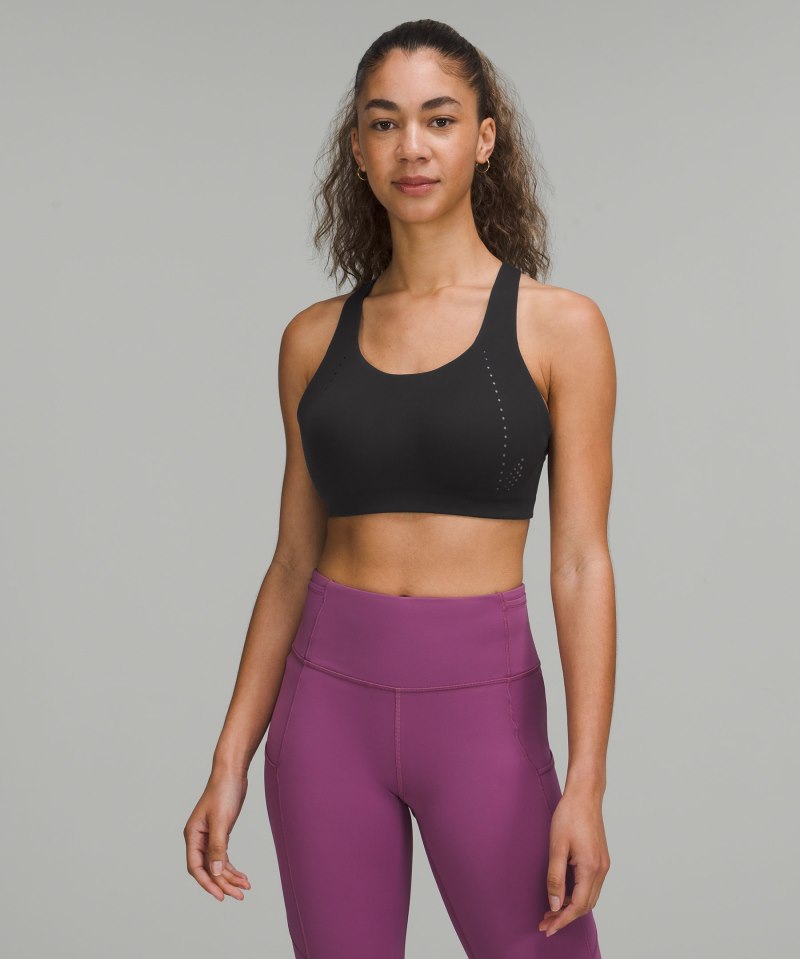 Lululemon AirSupport Bra *High Support, C–DDD Cups Online Only Black / Asphalt Grey Online Outlet Sale