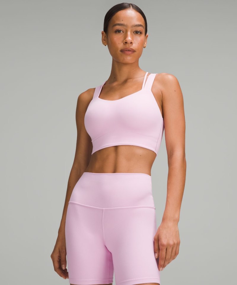 Lululemon Like a Cloud Longline Bra *Light Support, D / DD Cup Vitapink Online Outlet Sale