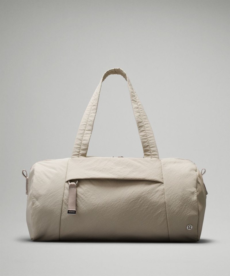 Lululemon On My Level Barrel Duffle Bag 16L Raw Linen Online Outlet Sale