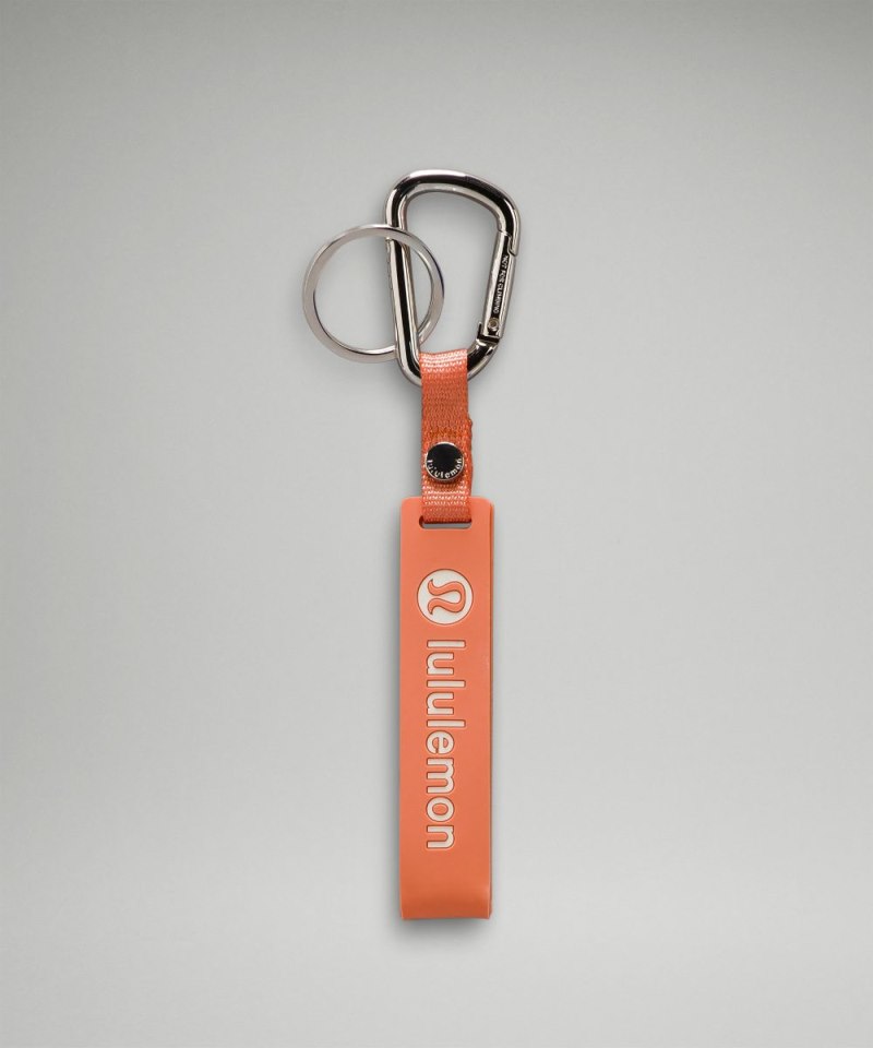 Lululemon Silicone Keychain Coral Kiss / Wisp Yellow Online Outlet Sale