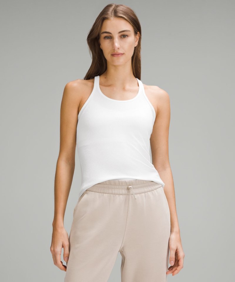 Lululemon Hold Tight Thin Strap Racerback Tank Top White Online Outlet Sale