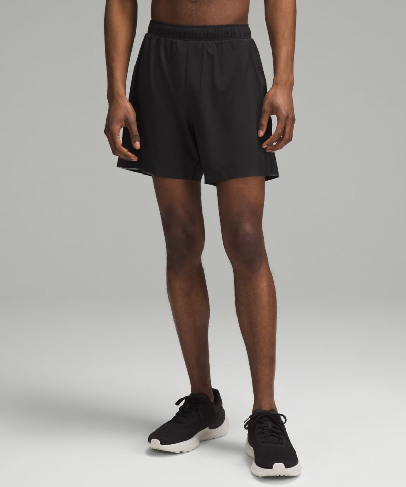 Lululemon Surge Lined Short 6" Black Online Outlet Sale