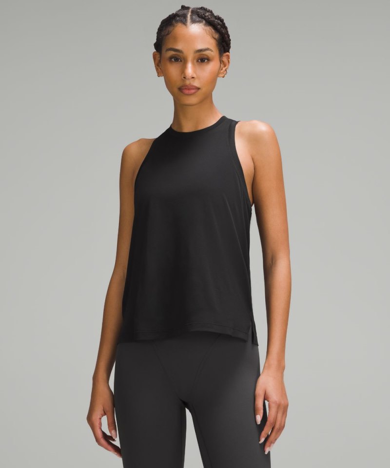 Lululemon Ultralight Hip-Length Tank Top Black Online Outlet Sale