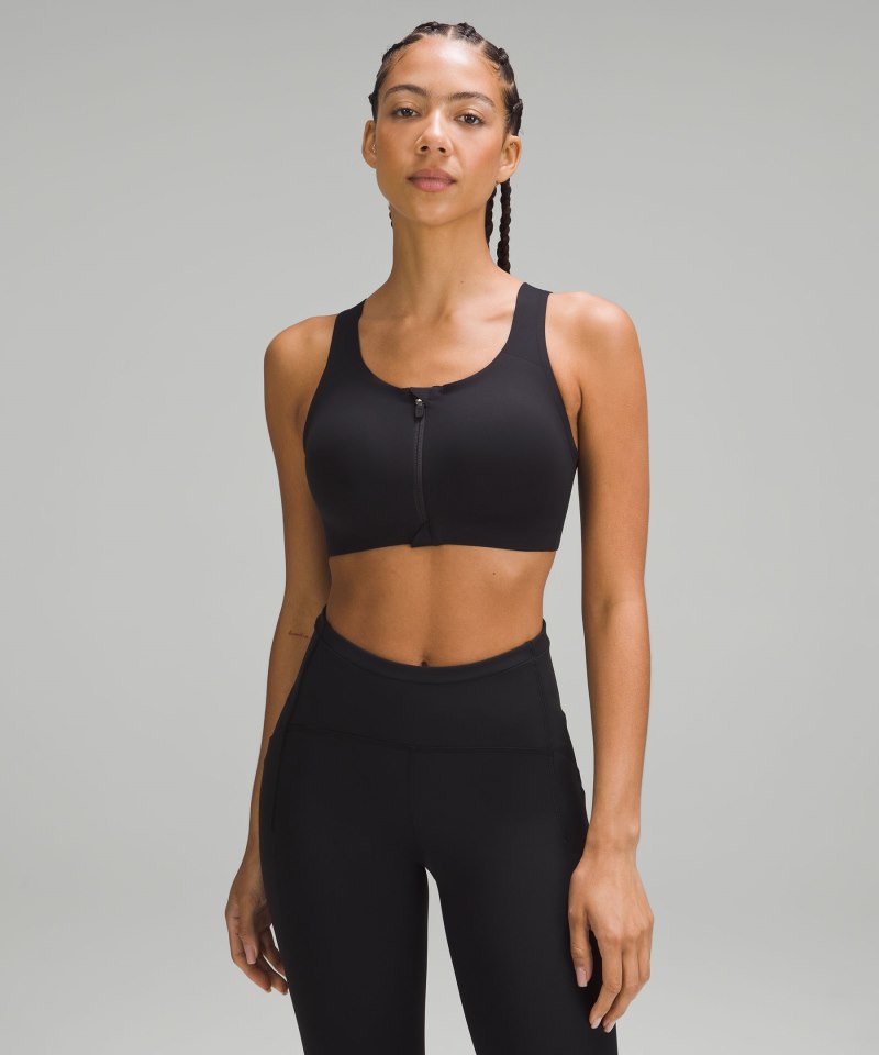 Lululemon Enlite Front-Zip Bra *High Support, A–DDD(E) Cups Black Online Outlet Sale