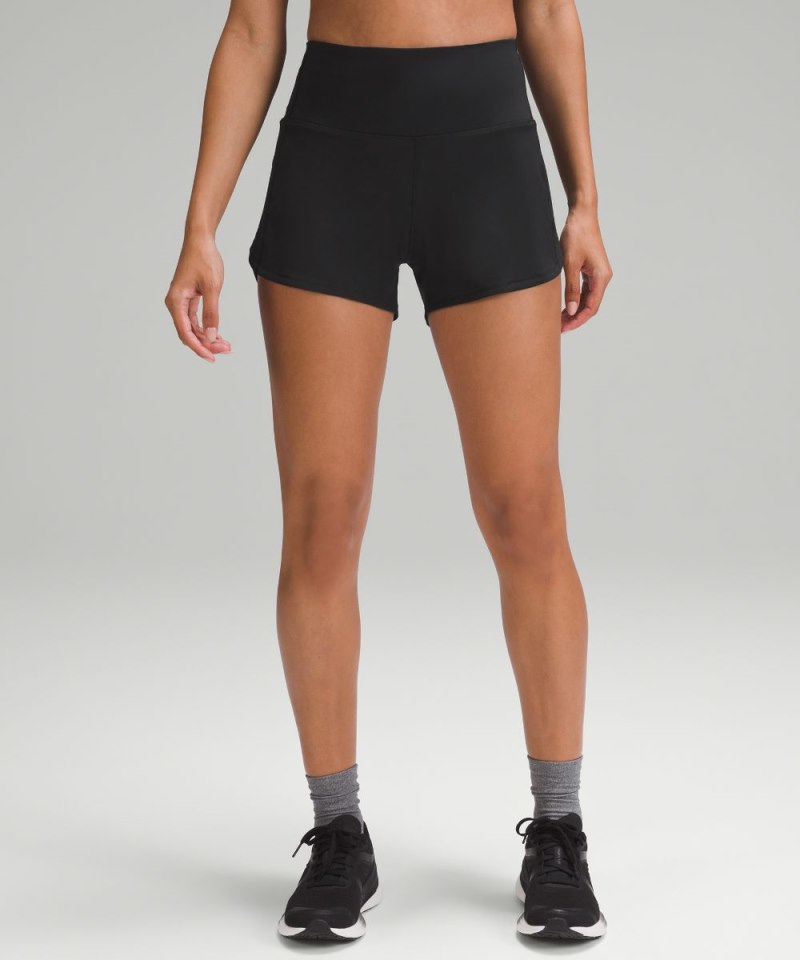 Lululemon Speed Up High-Rise Lined Short 4" Black Online Outlet Sale