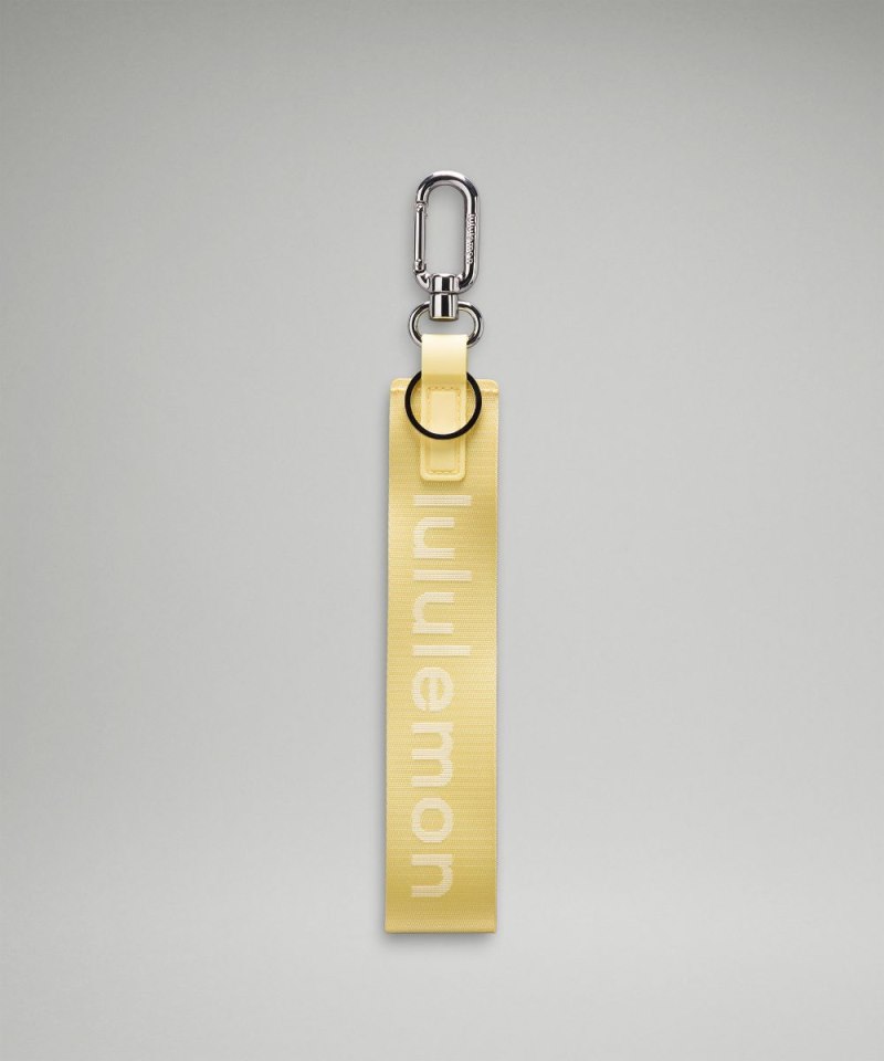 Lululemon Never Lost Keychain Swirl Yellow / Wisp Yellow Online Outlet Sale